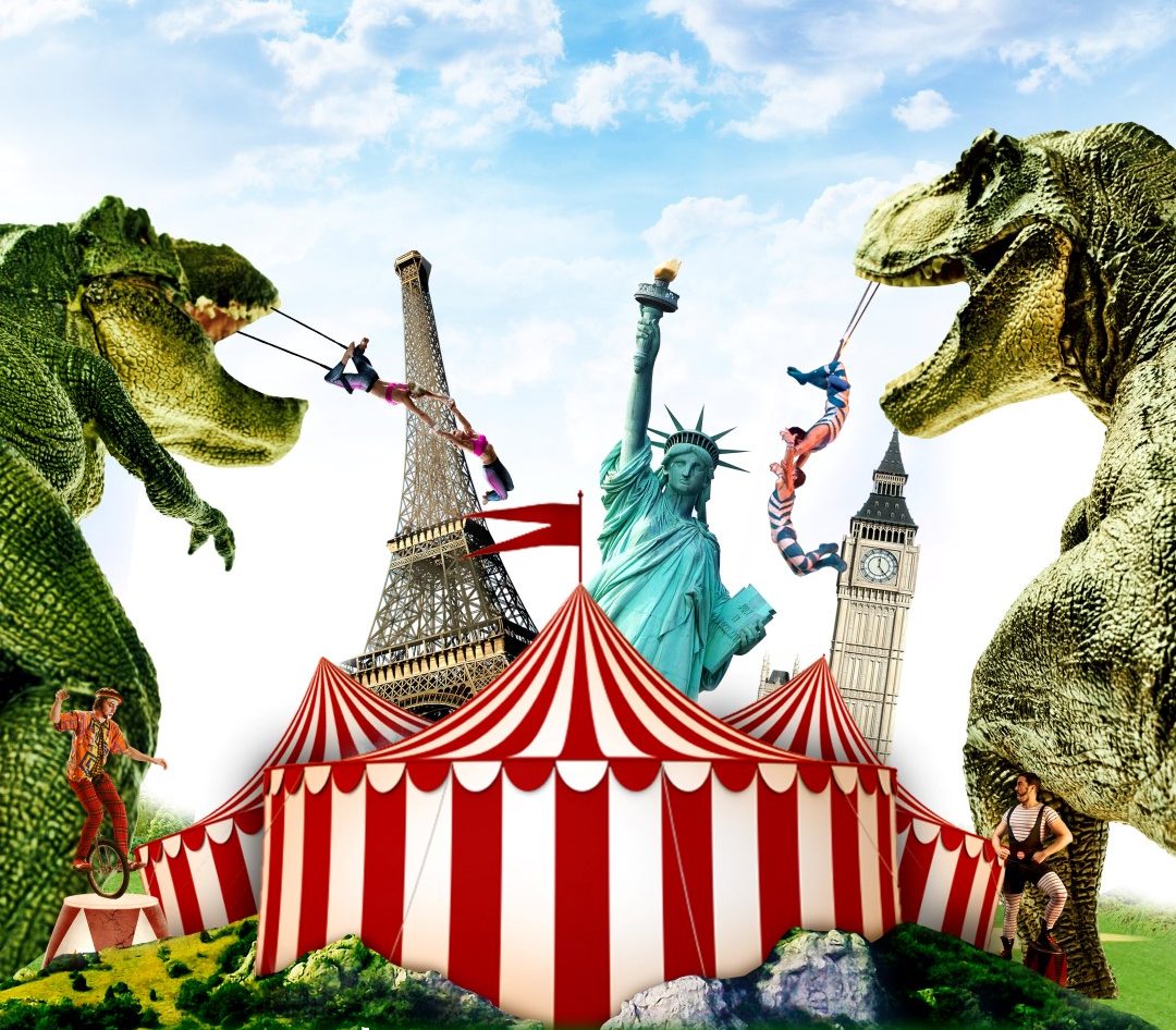 И снова на арене – динозавры! Кругосветное цирковое путешествие динозавров
