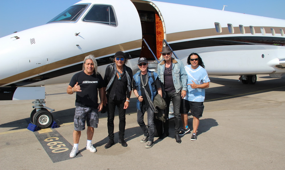 Легендарная рок-группа Scorpions прилетела в Израиль